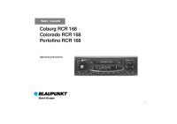 Blaupunkt Coburg-RCR-168 - Owners Manual 